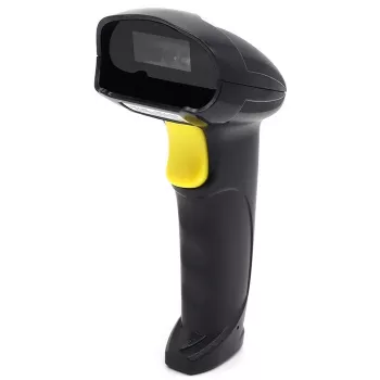 Lettore di codici a barre portatile 1D/2D con filo QOLTEC 50853 — USB, case in ABS, cavo 1,65 m, 97×65×167 mm, 105 g