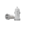 Caricabatterie da auto Devia Smart Series Lightning 5V 3,1A Dual USB bianco