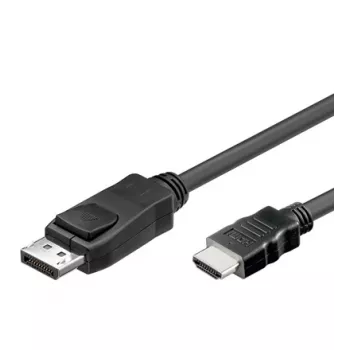 Adattatore cavo Alcasa DP-HDMI 2 m DisplayPort a HDMI Type-A nero