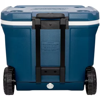 Coleman 50QT Xtreme borsa termica con ruote, blu, plastica, poliuretano (PU), nero, 47 l, 113 kg
