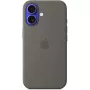 Custodia Apple iPhone 16 in silicone con MagSafe grigio pietra
