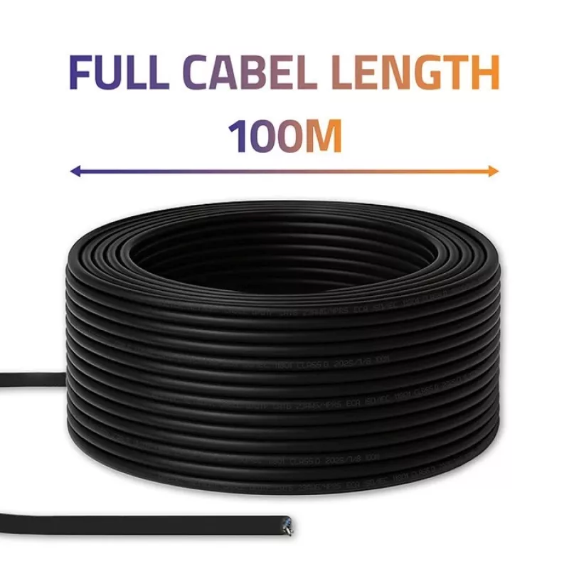 Cavo patch UTP QOLTEC CAT6 100 m nero
