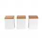 Set contenitori per alimenti Salter BW12898WEU7 bianco, 3 pezzi, contenitori ermetici in varie dimensioni