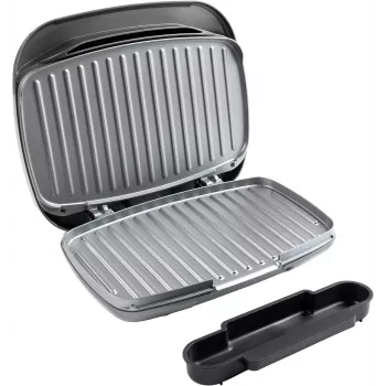 Grill elettrico compatto Petra PT4366GRYDEKFDIR con rivestimento antiaderente