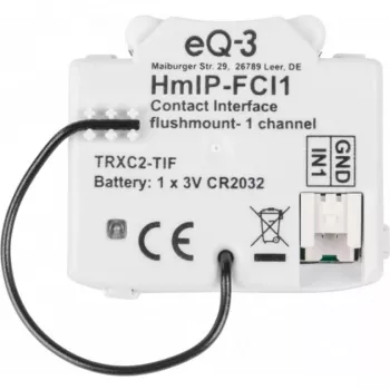 Homematic IP 153489A0 trasmettitore radio smart home, a batteria, montaggio a parete, RF Wireless