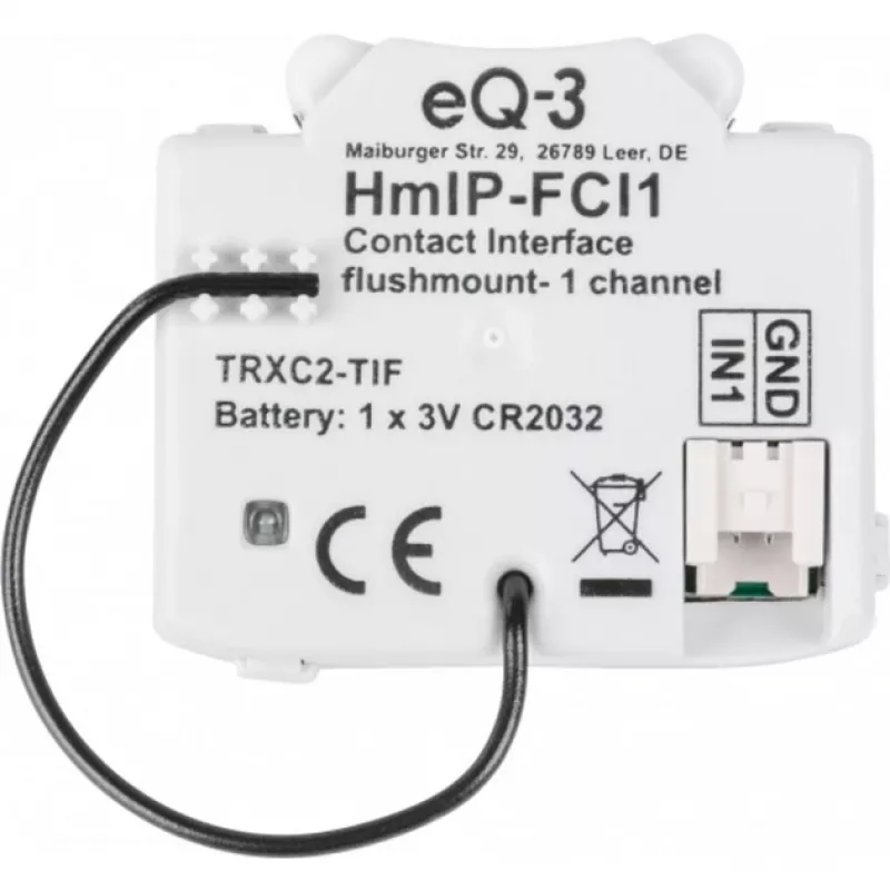 Homematic IP 153489A0 trasmettitore radio smart home, a batteria, montaggio a parete, RF Wireless
