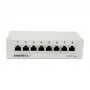 Patch panel 8xTP, CAT6A, 500 MHz, montaggio a parete, grigio chiaro, Syner (S216314)