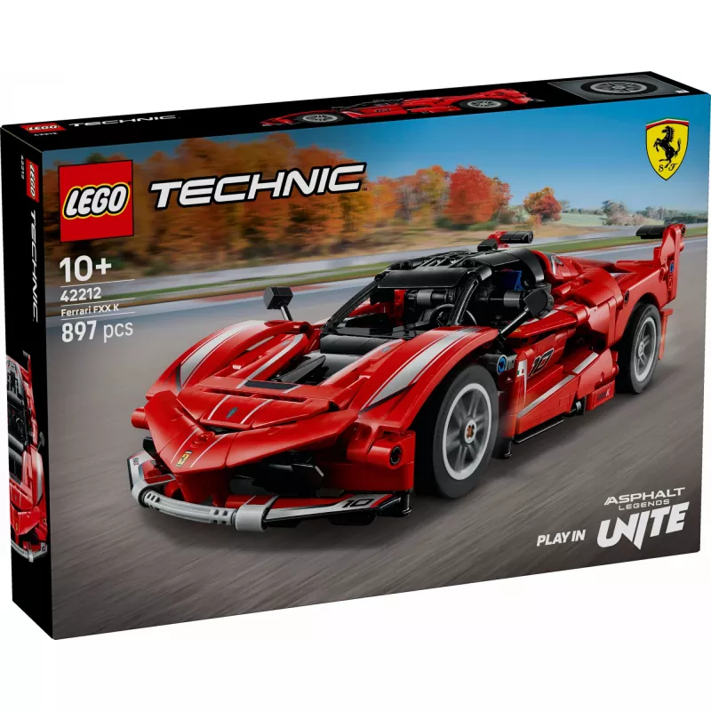 LEGO Technic Ferrari FXX K modello in scala 1:10, 897 pezzi, da 10 anni