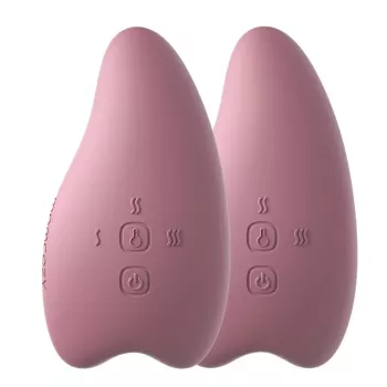 Momcozy LM009 massaggiatore per l'allattamento riscaldante e vibrante, rosa