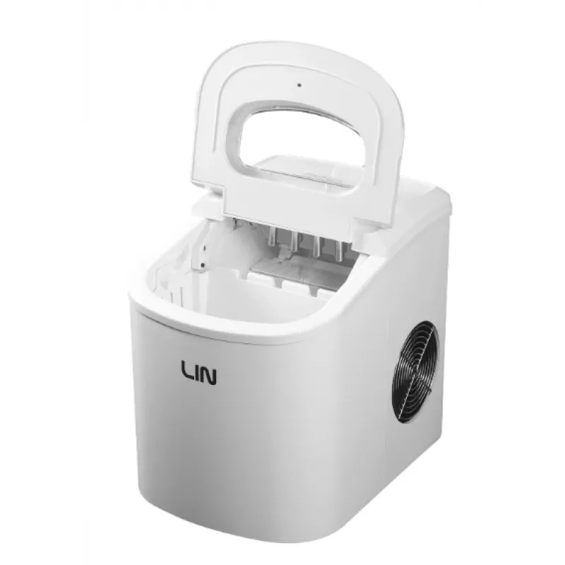 Macchina portatile per cubetti di ghiaccio LIN ICE PRO-W12 bianca