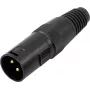 Connettore XLR a 3 poli Omnitronic 30208430 – connettore audio maschio/femmina, 3 poli