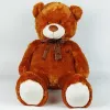 Peluche mascotte orsetto con fiocco 70 cm marrone