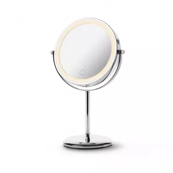 Specchio da trucco freestanding Medisana CM 844 controllo touch LED, ingrandimento 7×, batteria ricaricabile integrata 1000 mAh, luce tricolore dimmerabile