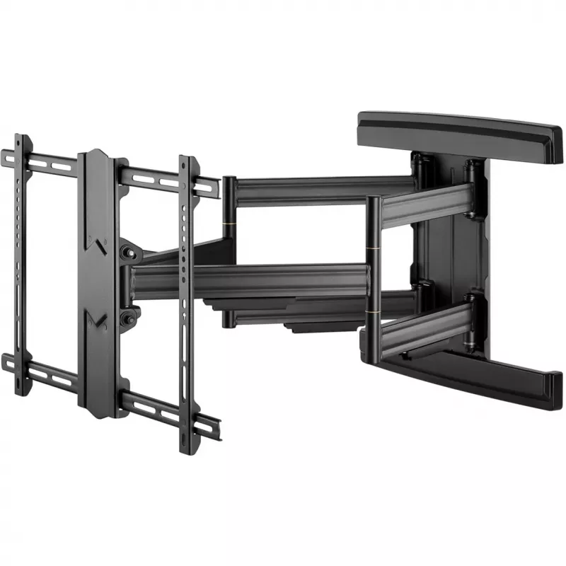 Goobay Pro supporto da parete per TV Pro FULLMOTION (L) wide Range, nero – per televisori da 94,00 cm (37 inch) a 177,80 cm (70 inch) (94–178 cm), Full-Motion (orientabile e inclinabile) fino a 70 kg (499
