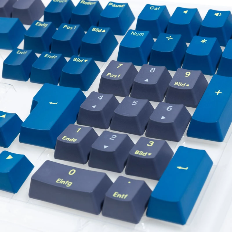 Set di keycap Ducky PBT Double-Shot Daybreak — layout DE