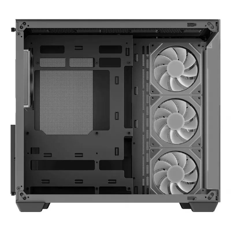 Case PC DeepCool CG530 4F Midi Tower nero — vetro temperato, ATX/ITX/Micro ATX, 3 ventole 120mm, USB-C