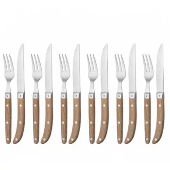 WMF 1280636046 set posate 12 pezzi marrone, metallizzato