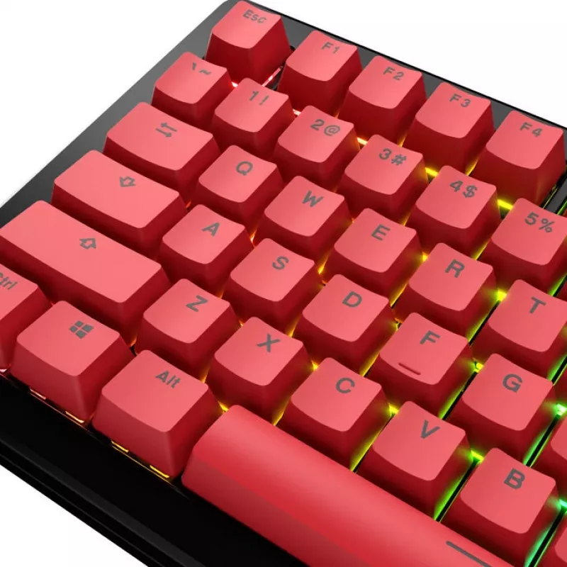 Keycap GLORIOUS GPBT Basics — PBT, layout US-ANSI, accenti rossi