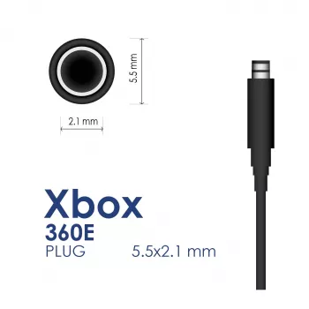 Alimentatore Akyga AK-PD-12 per Xbox 360 E, 12 V / 9,6 A + 5 V / 1 A, 120 W