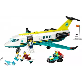LEGO City Aereo di soccorso 60465 – piccolo set da costruzione aereo di soccorso, 403 pezzi, 4 minifigure, età 6+