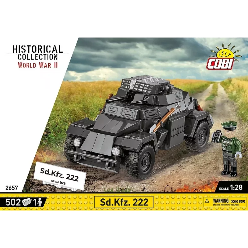 Cobi Blocks Sd.Kfz 222 kit di montaggio COBI-2657 — 502 mattoncini