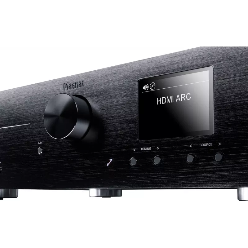 Sintoamplificatore stereo Magnat MC 400 — 2.0 canali, 40 W per canale, lettore CD, Wi-Fi, Bluetooth, DAB/FM, Ethernet (nero)