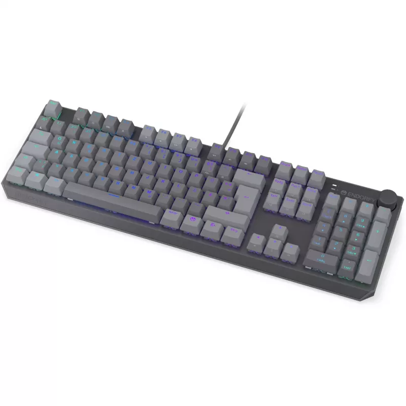 Thock V2, Tastiera da gaming grigia, Layout DE, ENDORFY Red