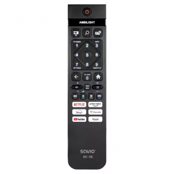 Telecomando Savio RC-26 IR senza fili tasti TV