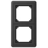 Schneider Electric Exxact placca 2 posti con adattatore rimovibile 7 antracite