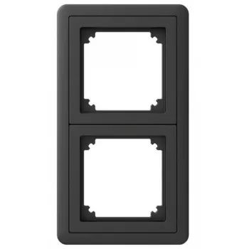 Schneider Electric Exxact placca 2 posti con adattatore rimovibile 7 antracite