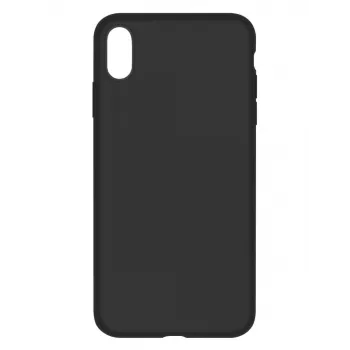 Custodia protettiva in silicone Devia per iPhone XS Max (6,5 pollici, nero)