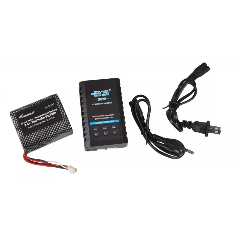 Escavatore Amewi 22540 modello RC motore elettrico 1:16 2000 mAh
