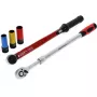 Set di attrezzi per cambio ruota Gedore R69003000 — assortimento di chiavi dinamometriche da 5 pezzi, nero/rosso