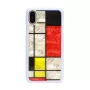iKins Mondrian custodia per iPhone XS/X, bianca, K1624H
