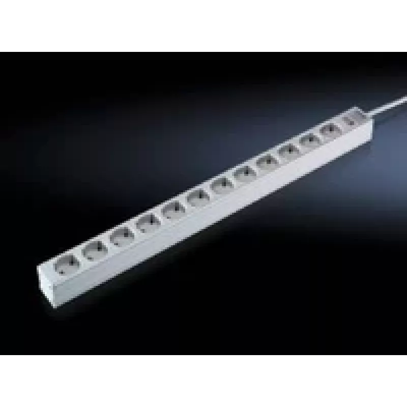 Prolunga elettrica Rittal 7240.310 2m 12 prese AC per interni grigio