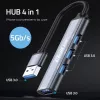 Adattatore HUB USB 3.0 4in1, 4x USB 3.0