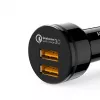 CC-T8 caricabatterie auto ultra rapido 2xUSB 3.0 6A 36W + cavo Micro-USB 1 m