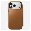 Custodia folio per cellulare Nomad Modern Leather Folio per iPhone 17 Pro Max – Tan, per schermi fino a 17,5 cm (6,9 pollici), 4 scomparti per carte