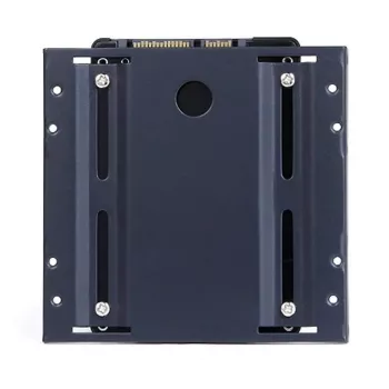 Wentronic Goobay staffa di montaggio per disco fisso da 2.5 a 3.5, nero - adatta per installare un disco fisso da 2.5 in un vano da 3.5 (93990)