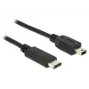 Cavo USB DeLOCK 0,5 m USB2.0-C Mini-B 83335