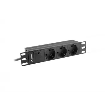 LANBERG CIABATTA 10 RACK (1U, 16A, 3X SCHUKO)