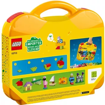 LEGO 10713 Classic Creative valigetta scatola per riporre giocattoli con divertenti mattoncini colorati regalo per bambini e bambine dai 4 anni pezzo singolo