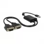 Cavo seriale DeLOCK 63950 USB 2.0 Type-A 2 x RS-232 DB9 nero 0,6 m