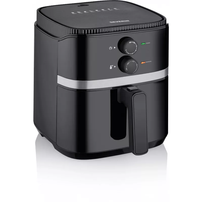 Friggitrice ad aria calda Severin FR 2452 4,3 L 1500 W nero argento