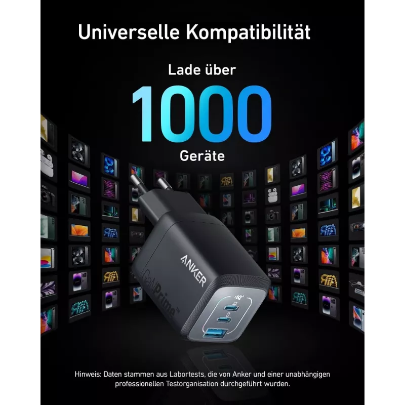 Caricabatterie USB rapido da interno Anker Prime A2669313 – 67 W, 1×USB-A, 2×USB-C, nero