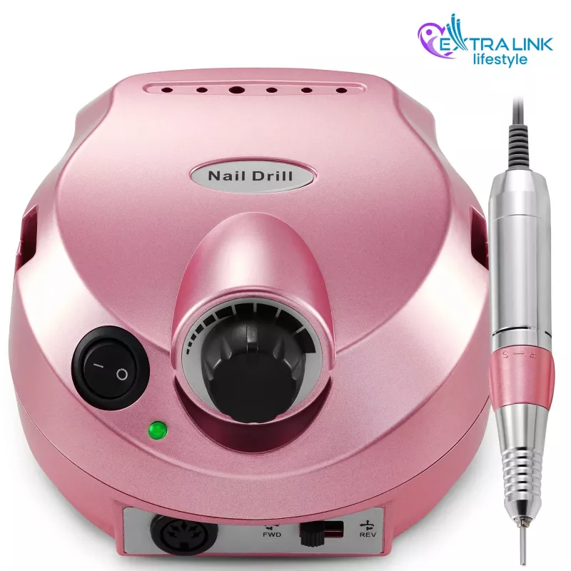 Fresa per unghie elettrica Extralink NAIL DRILL-202 65W rosa – strumento professionale per manicure/pedicure