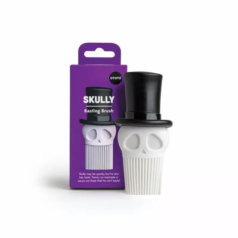 Ototo Design Skull Brush pennello da cucina in silicone