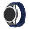 Cinturino sportivo di ricambio FIXED per Garmin QuickFit 22 mm — nylon blu scuro, 160–210 mm