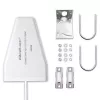 Antenna 4G/5G LTE esterna QOLTEC 9 dBi, connettore femmina N, cavo 3 m