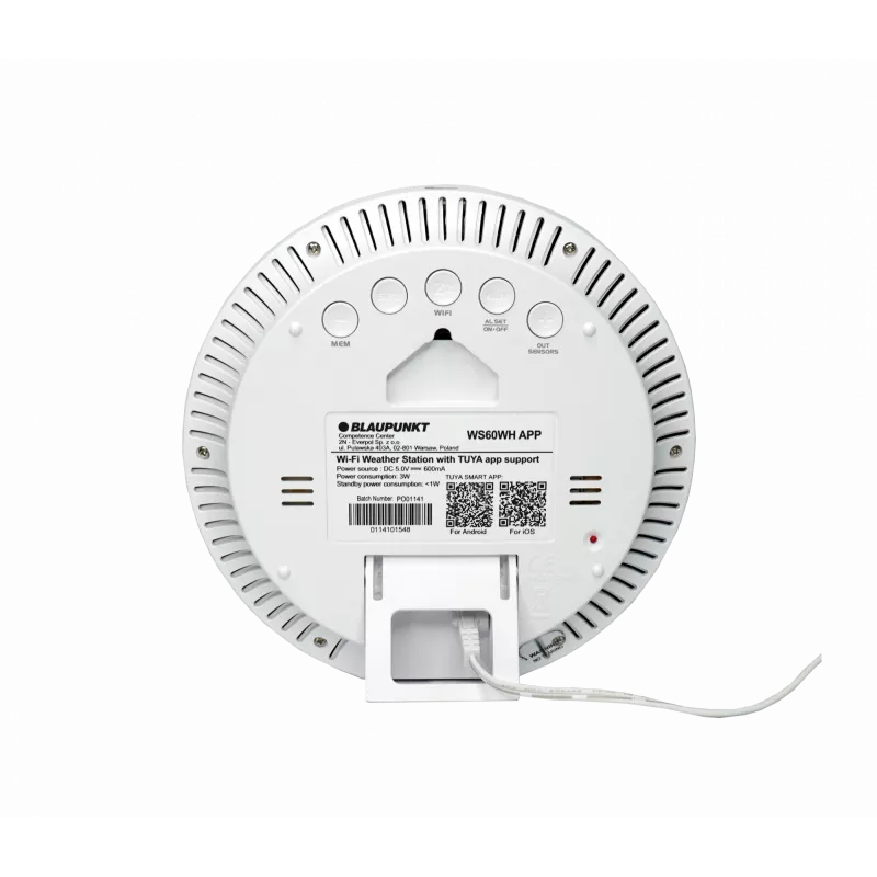 Stazione meteo Blaupunkt WS60WH App, bianco
